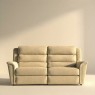 Colorado Large Two Seater Static Sofa in Como Cream Leather 