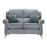 Henley 2 Seater Dash Blue Fabric 