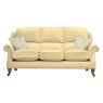 Henley 3 Seater Como Cream Leather