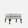 Penshurst Footstool Fabric Austen Medallion Dove