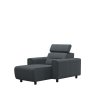 Stressless Emily Medium Longseat with Wide Arms in Fabric