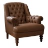 Abroath Accent Chair Leather Cut Out