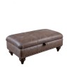 Arizona Legged Ottoman Fabric All Over