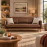 Aosta Large Sofa Leather Lifestyle