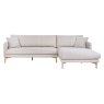 Aosta Medium Chaise Fabric Front