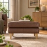Clara Leather Footstool Lifestyle
