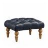 Stool Atlantic Blue Leather
