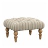 Stool Truro Ticking Stripe Cream
