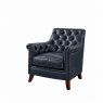Chair Atlantic Blue Leather