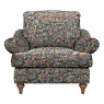 Astley Chair Bird Song Raspberry Fabric