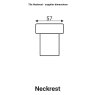 Tila Neckrest - supplier dimensions