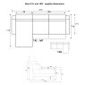 Nomi 1XL and 1XR - supplier dimensions