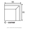 Grand C - supplier dimensions with AL armrest where applicable