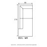Grand OC/L - supplier dimensions with AL armrest where applicable