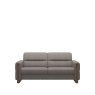 Stressless Fiona 2.5 Seater Sofa with Wood Arms in Fabric