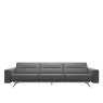 Stressless Stressless Stella 3.5 Seater Sofa with Upholstered Arms in Leather