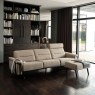 Stressless Stella 3.5 Seater Sofa with Wood Arms in Fabric