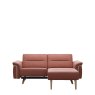 Stressless Stressless Stella 1 Seater with Medium Longseat RHF, with Wood Arms in Leather