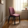 Stressless Bay Low Back Dining Chair with D100 Legs in Leather Stressless Bay Low Back Dining Chair with D100 Legs in Leather