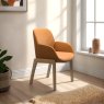 Stressless Bay Low Back Dining Chair with Arms and D100 Legs in Leather Stressless Bay Low Back Dining Chair with Arms and D100 Legs in Leather