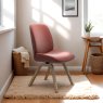 Stressless Bay Low Back Dining Chair with D200 Legs in Leather Stressless Bay Low Back Dining Chair with D200 Legs in Leather