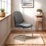 Stressless Bay Low Back Dining Chair with D400 Legs in Leather Stressless Bay Low Back Dining Chair with D400 Legs in Leather