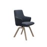 Stressless Laurel Large Low Back Dining Chair with Arms and D200 Legs in Leather Stressless Laurel Large Low Back Dining Chair with Arms and D200 Legs in Leather