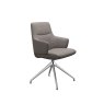 Stressless Mint Low Back Dining Chair with Arms and D350 Legs in Fabric