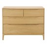 Rimini 4 Drawer Low Wide Chest Front