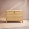 Ercol Rimini 4 Drawer Low Wide Chest