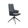 Stressless Vanilla High Back Dining Chair with Arms and D350 Legs in Leather Stressless Vanilla High Back Dining Chair with Arms and D350 Legs in Leather