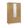 Atlanta Oak Triple Wardrobe