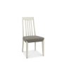 Bergen Grey Washed Slat Back Chair - Titanium Fabric (Pair)