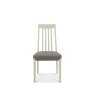 Bentley Designs Bergen Grey Washed Slat Back Chair - Titanium Fabric (Pair)