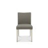 Bentley Designs Bergen Grey Washed Upholstered Chair - Titanium Fabric (Pair)