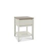 Bentley Designs Bergen Grey Washed Oak & Soft Grey Lamp Table with Drawer