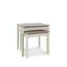 Bergen Grey Washed Oak & Soft Grey Nest of Lamp Tables