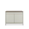 Bentley Designs Bergen Grey Washed Oak & Soft Grey Narrow Sideboard