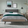 Bentley Designs Brunel Scandi Oak & Dark Grey 135cm Upholstered Bedstead