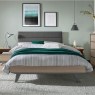 Bentley Designs Brunel Scandi Oak & Dark Grey 135cm Upholstered Bedstead