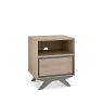 Bentley Designs Brunel Scandi Oak & Dark Grey 1 Drawer Nightstand