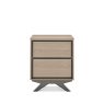 Brunel Scandi Oak & Dark Grey 2 Drawer Nightstand