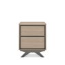 Bentley Designs Brunel Scandi Oak & Dark Grey 2 Drawer Nightstand