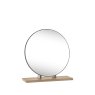 Brunel Scandi Oak & Dark Grey Vanity Mirror