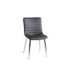 Bentley Designs Rothko Chair in Black Faux Leather (Pair)