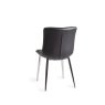 Bentley Designs Rothko Chair in Black Faux Leather (Pair)