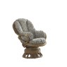 The Cane Industries Bari Swivel Rocker with Full Wrap Cushion