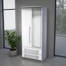 Sherwood 2ft6 2 Drawer Mirror Robe