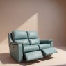 Harper Small 2 Seater Double Recliner in Leather