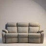 Kingsbury 3 Seater Curved Sofa in Leather